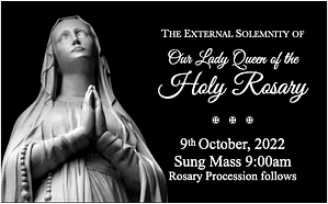 External Solemnity of Our Lady of the Holy Rosary @ St. Paul's College Chapel